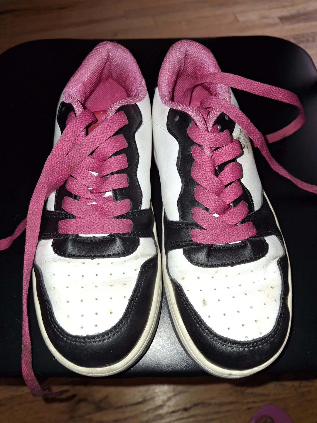Nautica Women's White, Black, & Pink Sneakers