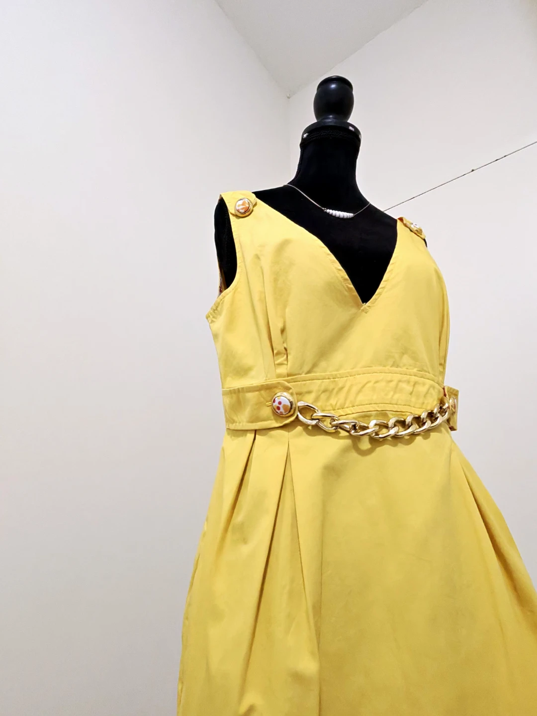 Original Dolce & Gabbana Yellow Cocktail Dress - photo 3
