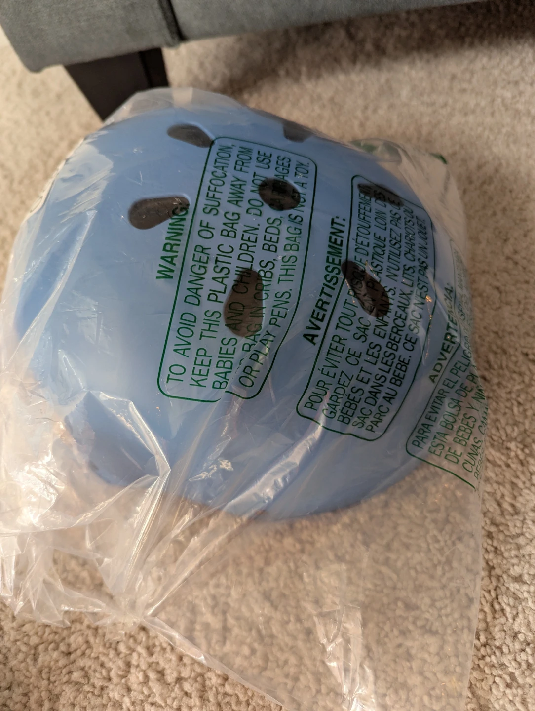 Light Blue Youth Bicycle/Skateboard Helmet - Size L (57-61cm) - photo 2