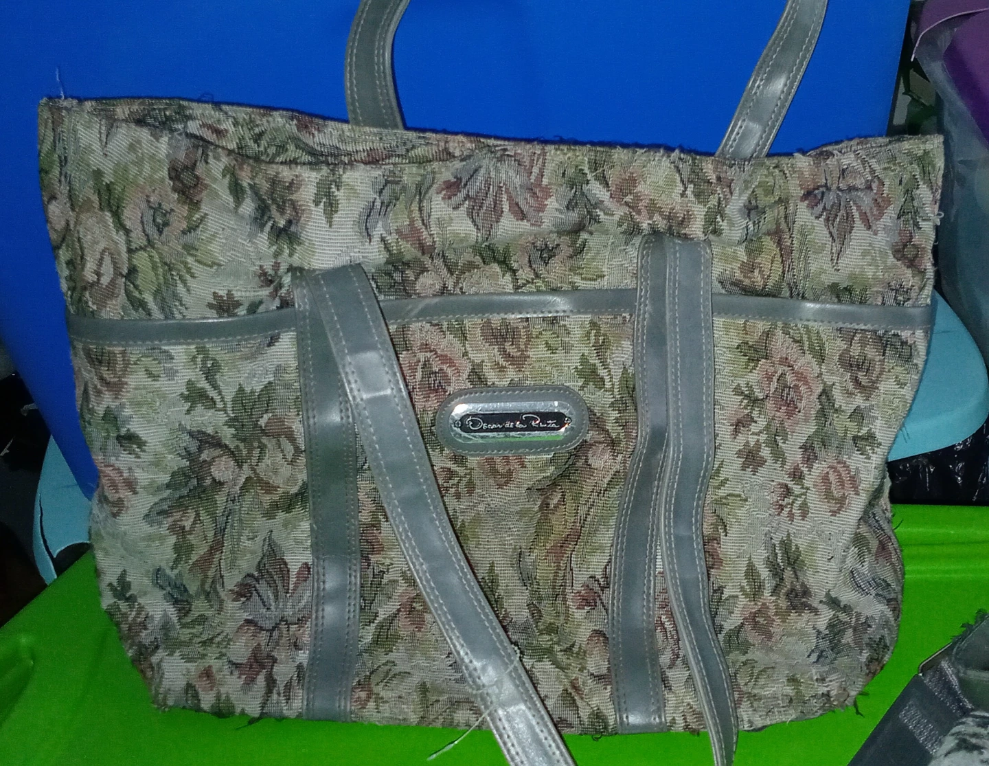Oscar de la Renta Tapestry Tote Bag - photo 5