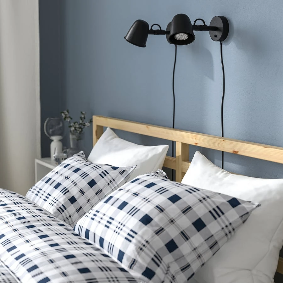 IKEA Wooden Bed Frame and Mattress - photo 3