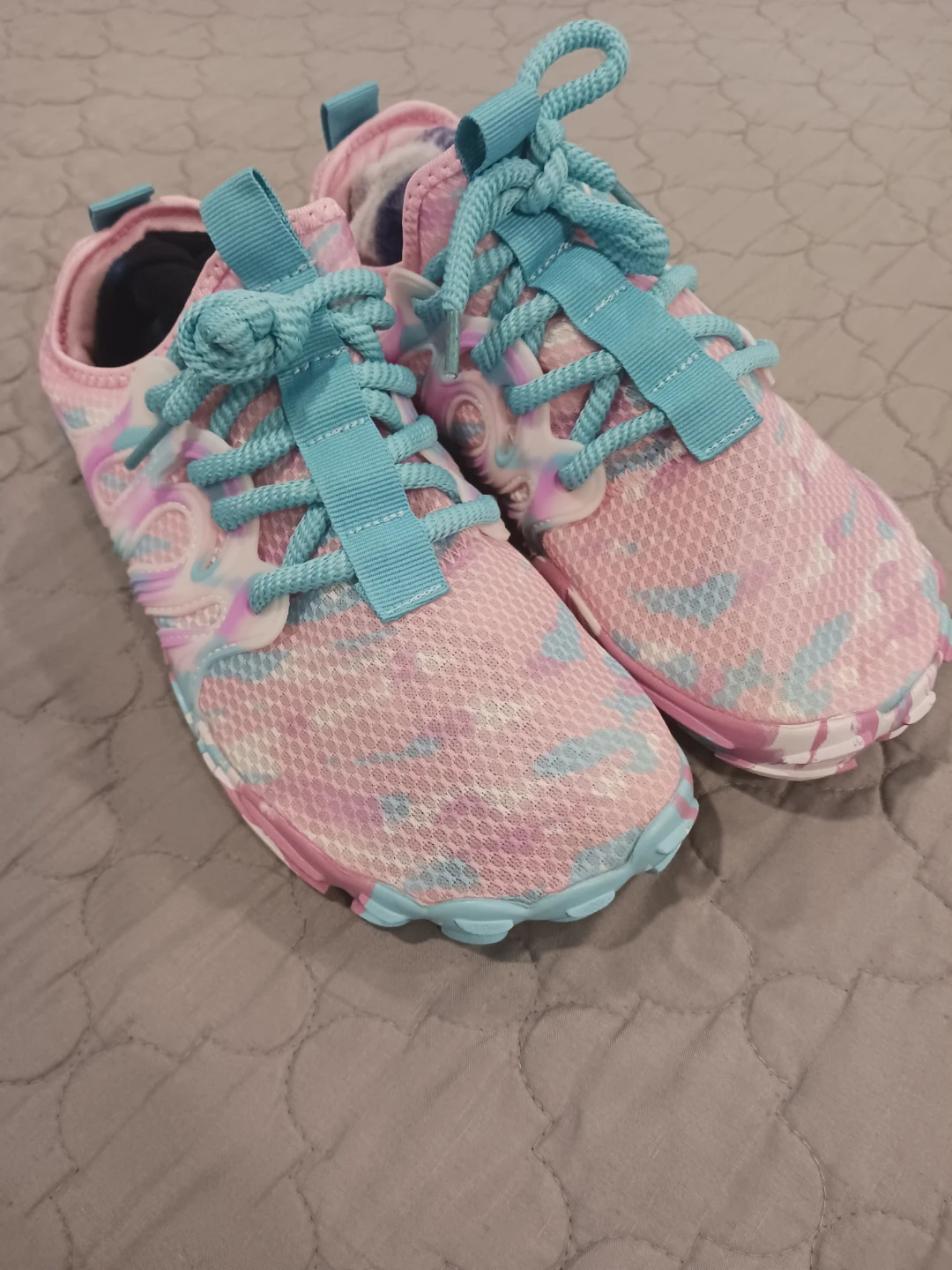 for women  Trail Running Shoes Pink Blue Camo - photo 2
