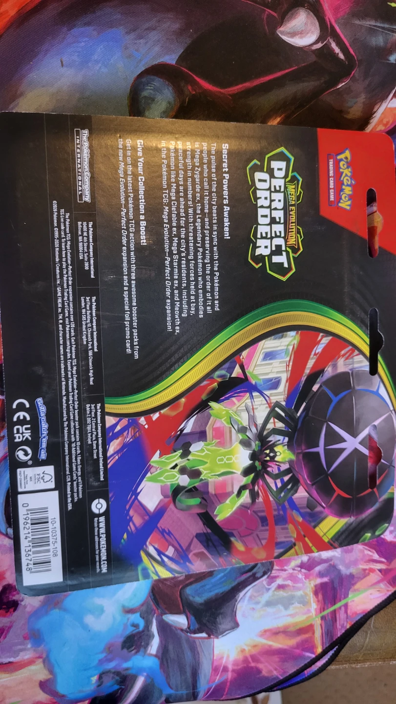 Pokemon TCG Mega Evolution Perfect Order Card Game Packs - photo 2