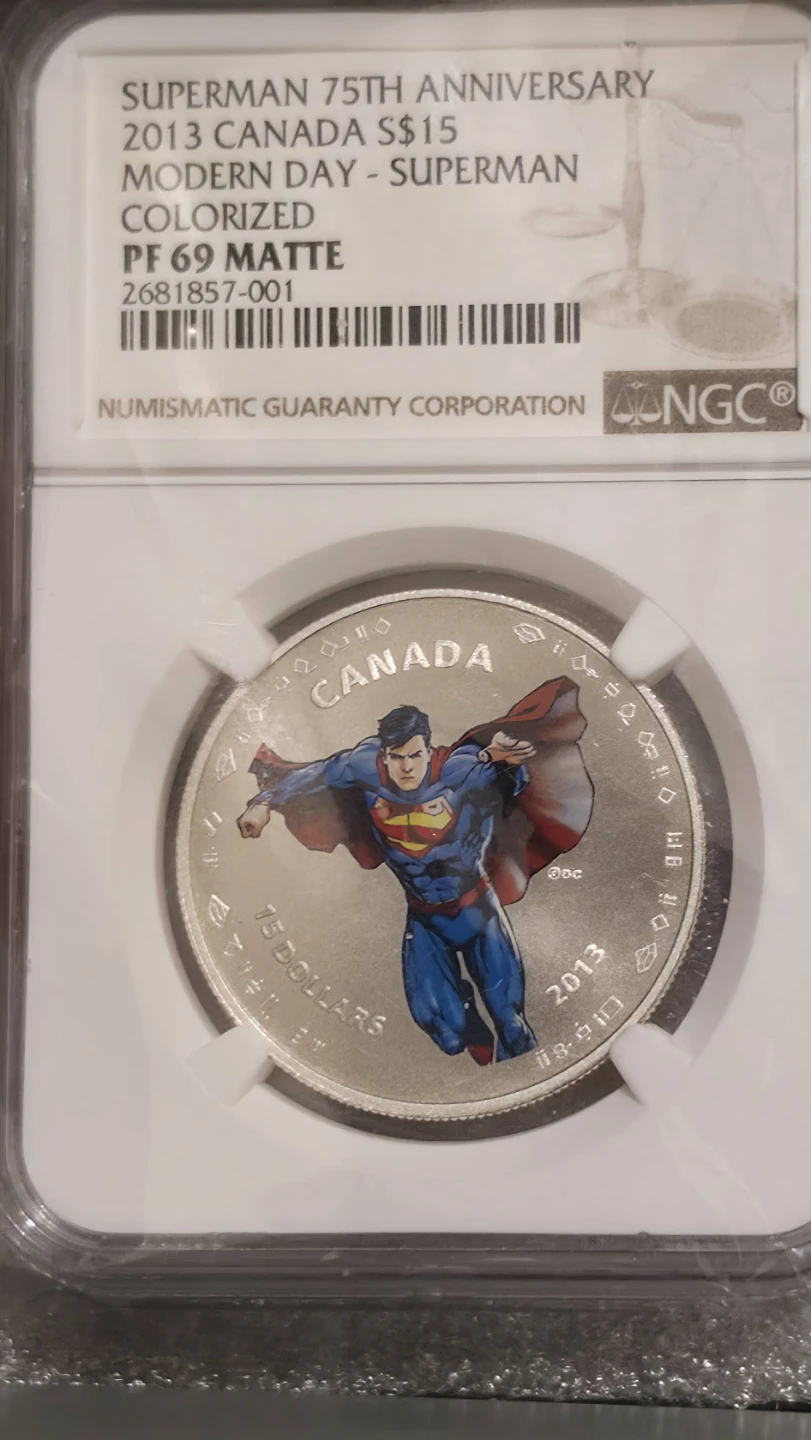 2013 Canada Superman 75th Anniversary $15 Coin