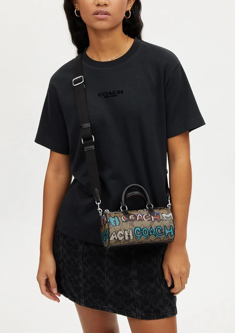 Coach Barrel Bag - Graffiti Print - photo 4
