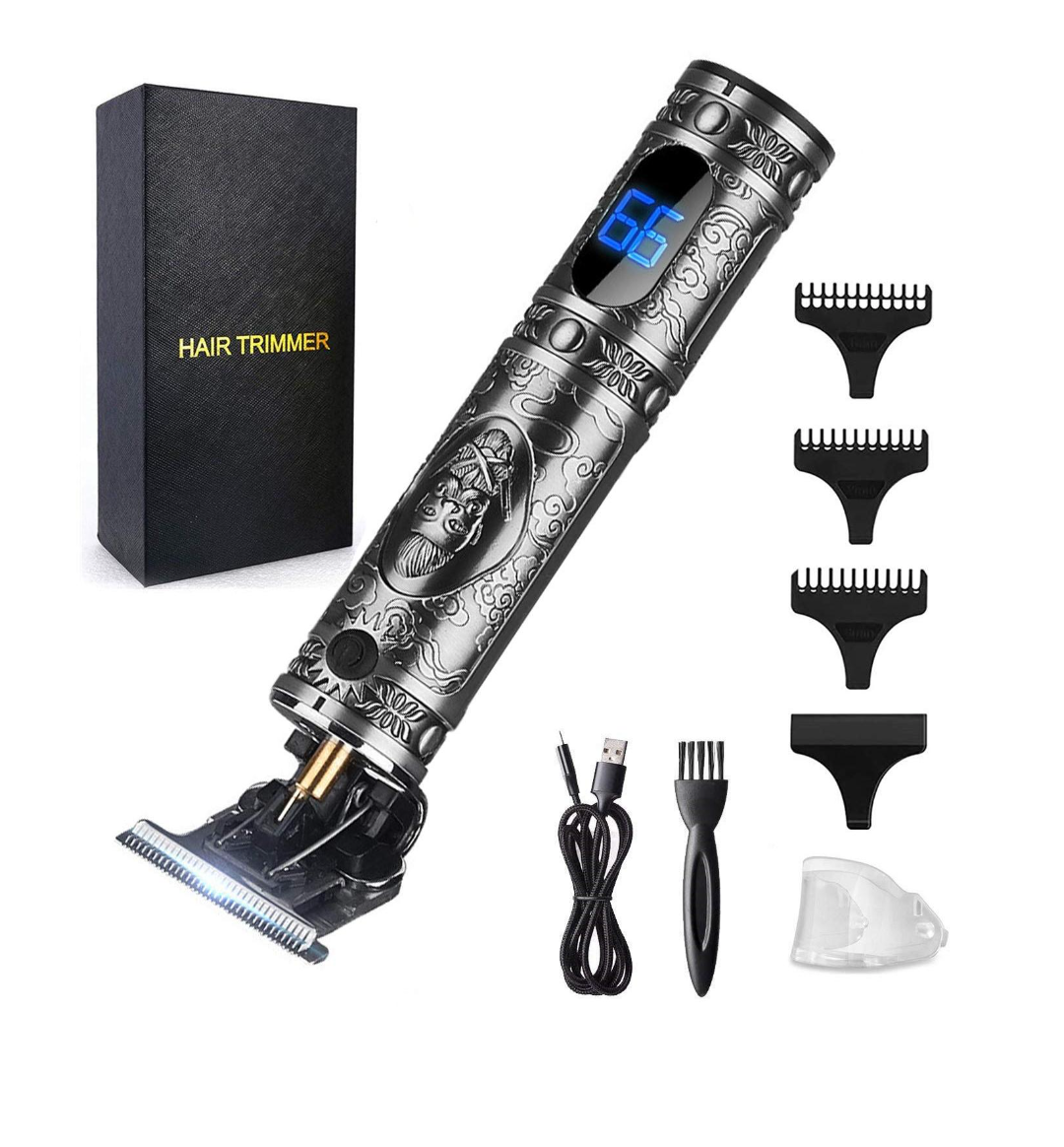 Professional Hair Trimmer - All Metal Engraving Body New