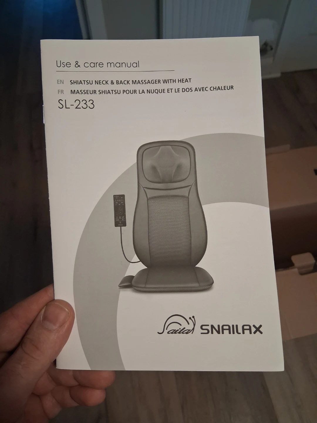 Snailax SL-233 Shiatsu Neck & Back Massager with Heat - photo 3