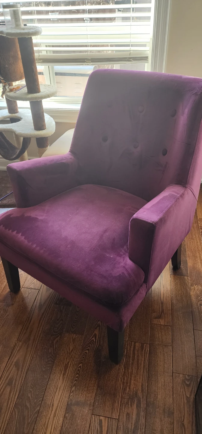 Purple Velvet Accent Chair Two chair 100$ each - photo 2