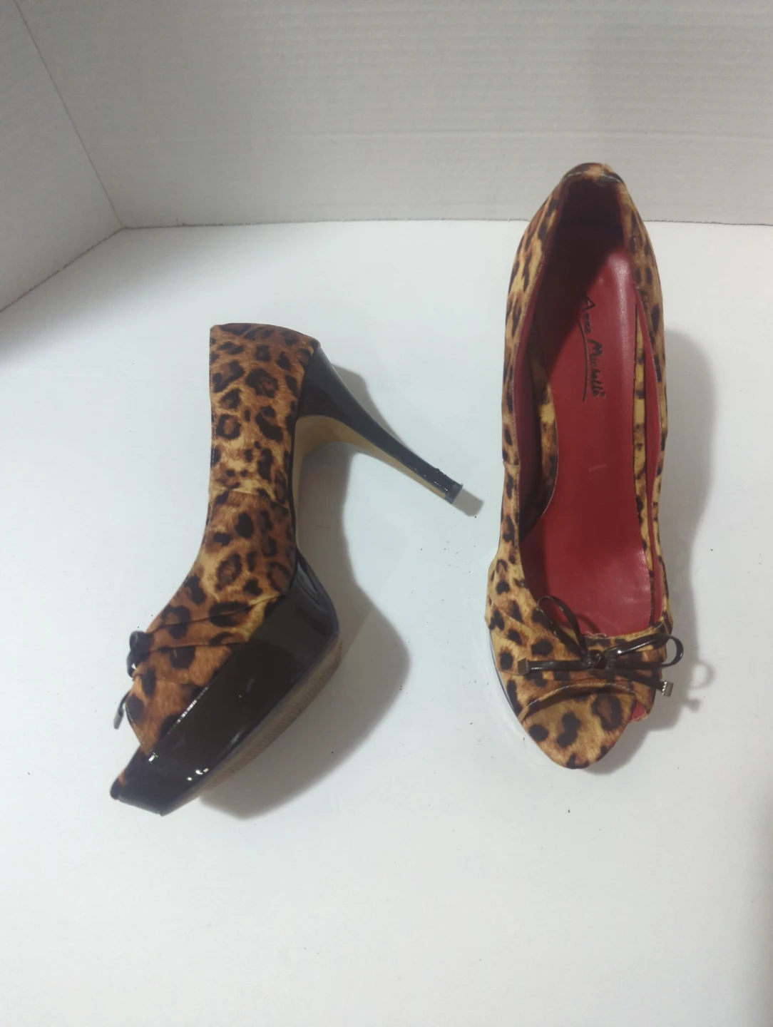 Anna Michelle Leopard Print Platform Heels - photo 2