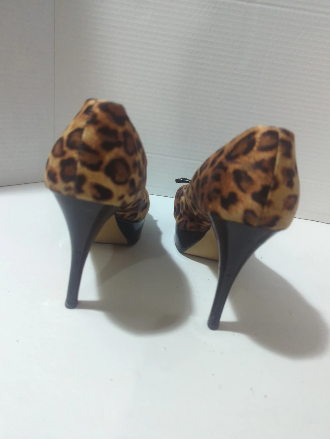 Anna Michelle Leopard Print Platform Heels - photo 3