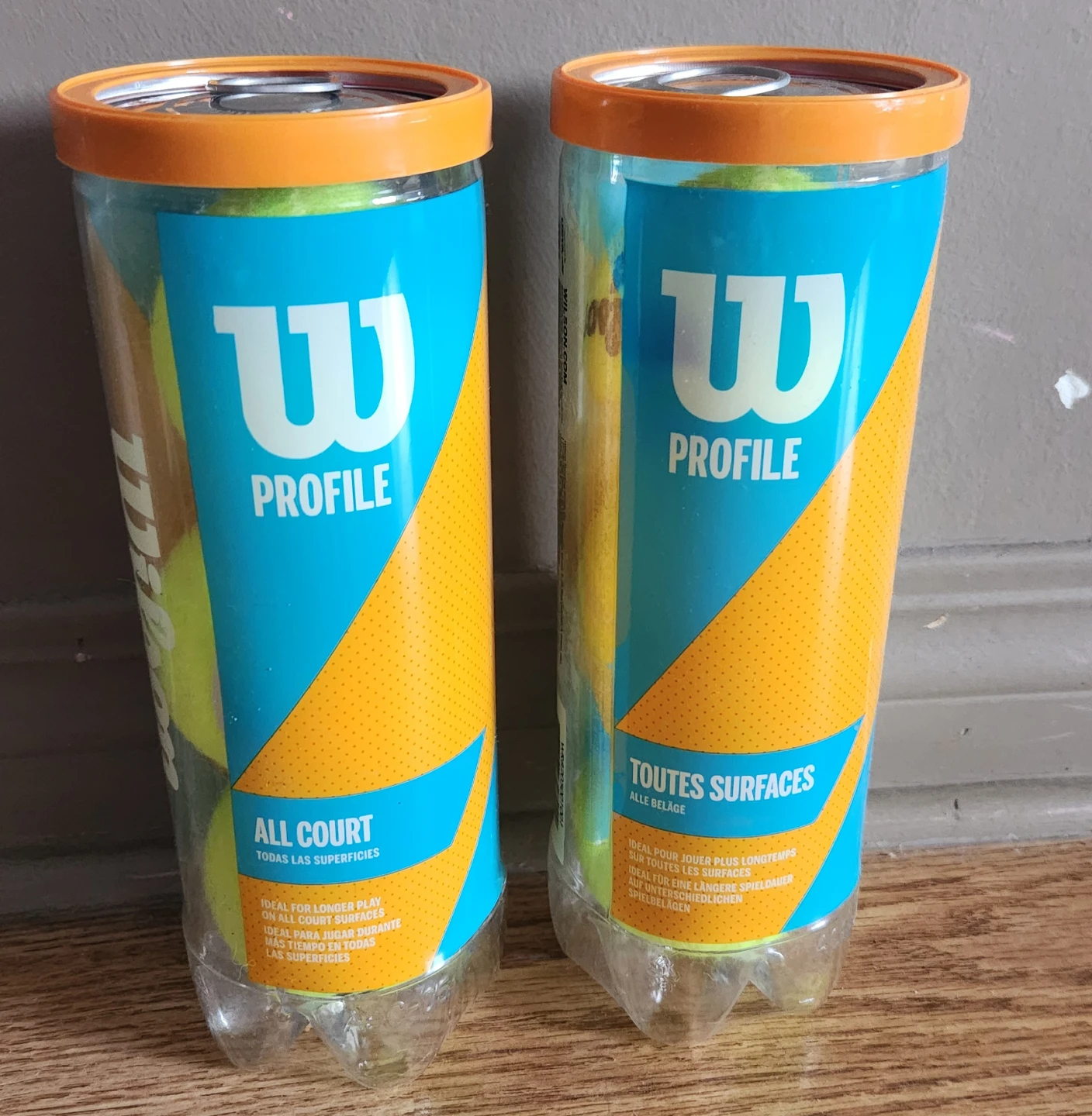 Wilson Profile All Court Tennis Balls (2 Cans)