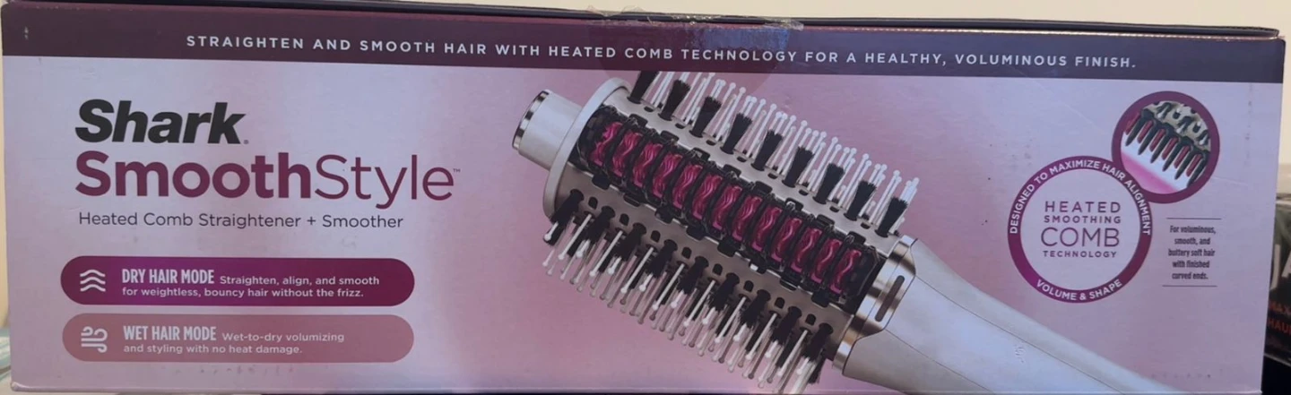 Shark SmoothStyle Heated Comb Straightener + Smoother