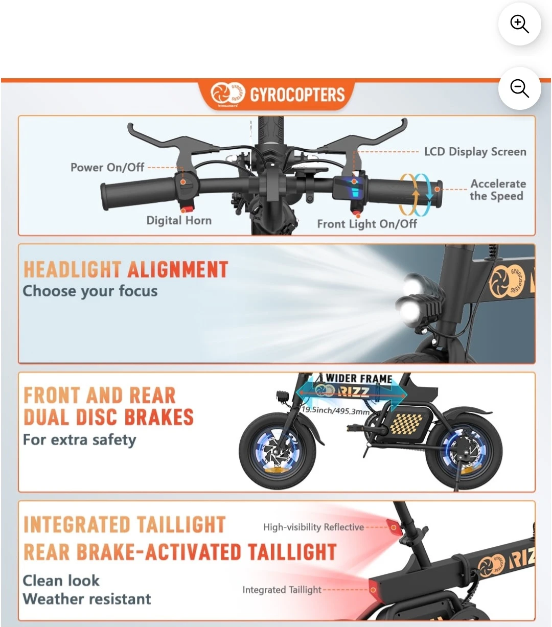 Like-New Gyrocopters Rizz Folding E-Bike – Barely Used! - photo 5