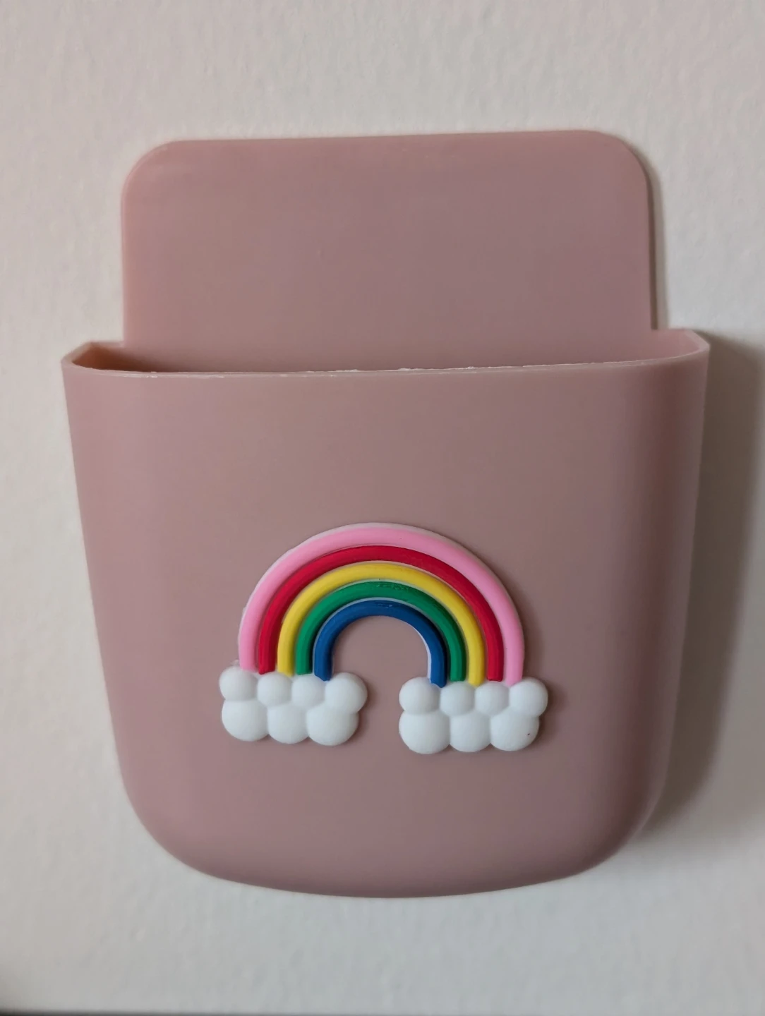Pink Wall Mount Phone Holder with Rainbow - photo 2