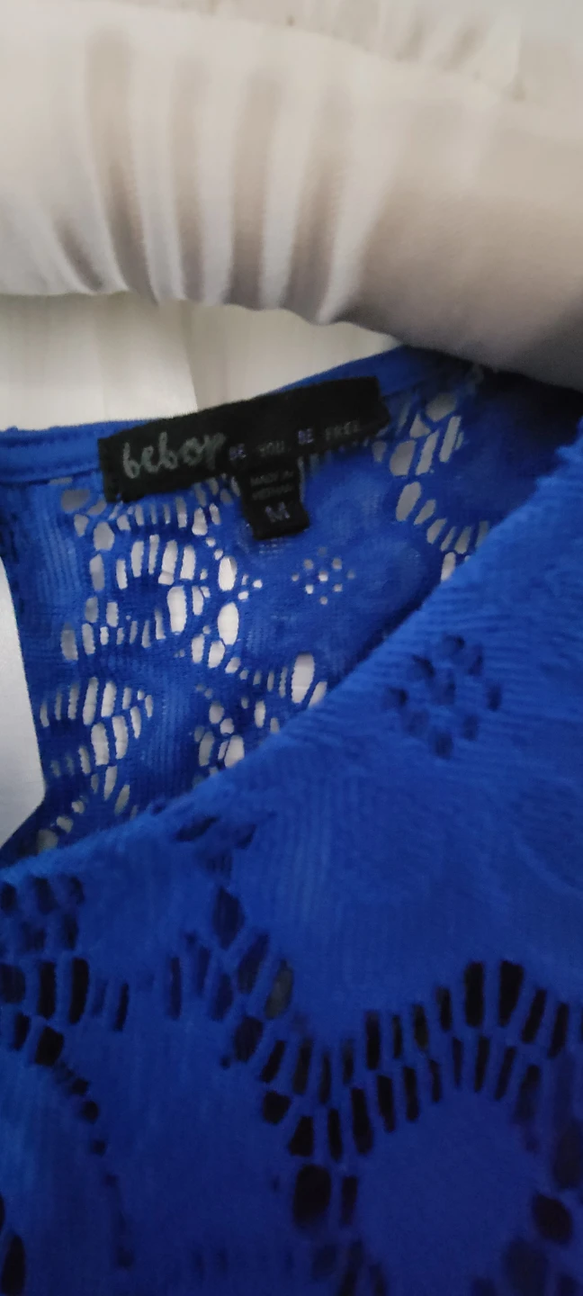 🌱 Bebop Lace Dress Size M - Royal Blue - photo 3