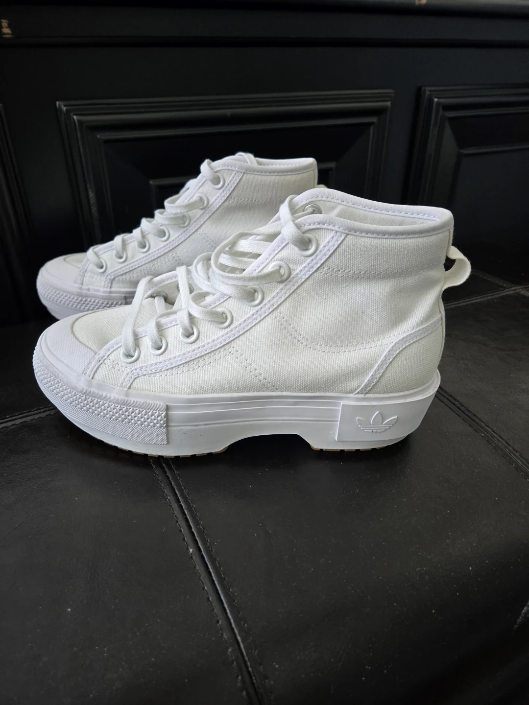 Adidas Nizza Trek High Top Sneakers - White - photo 2