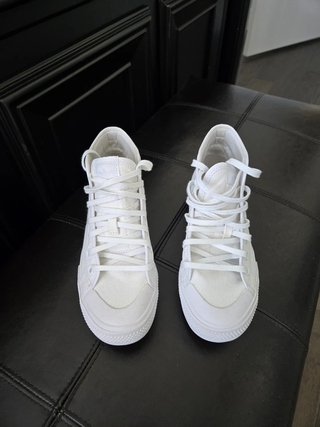 Adidas Nizza Trek High Top Sneakers - White - photo 3