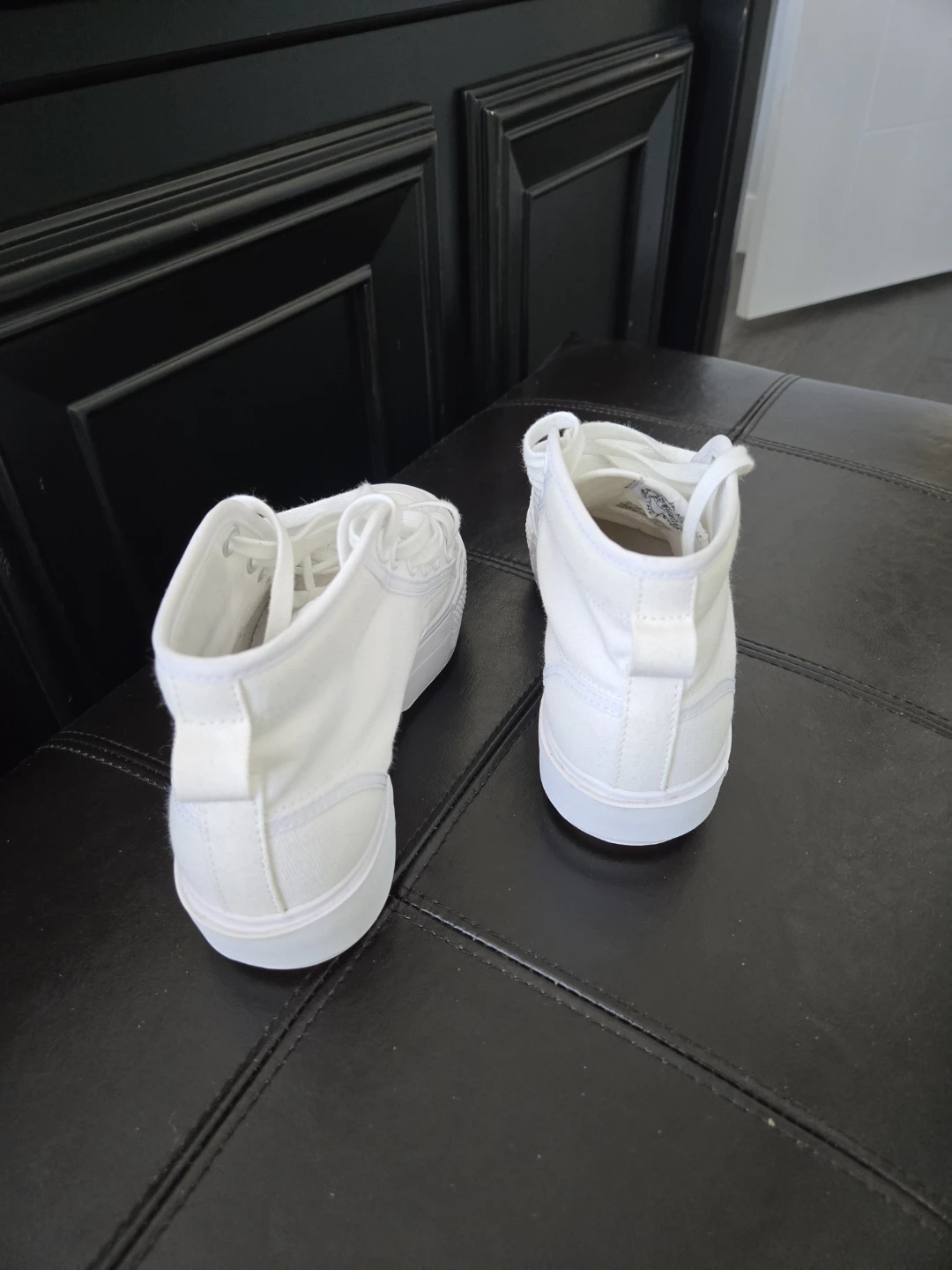 Adidas Nizza Trek High Top Sneakers - White - photo 4
