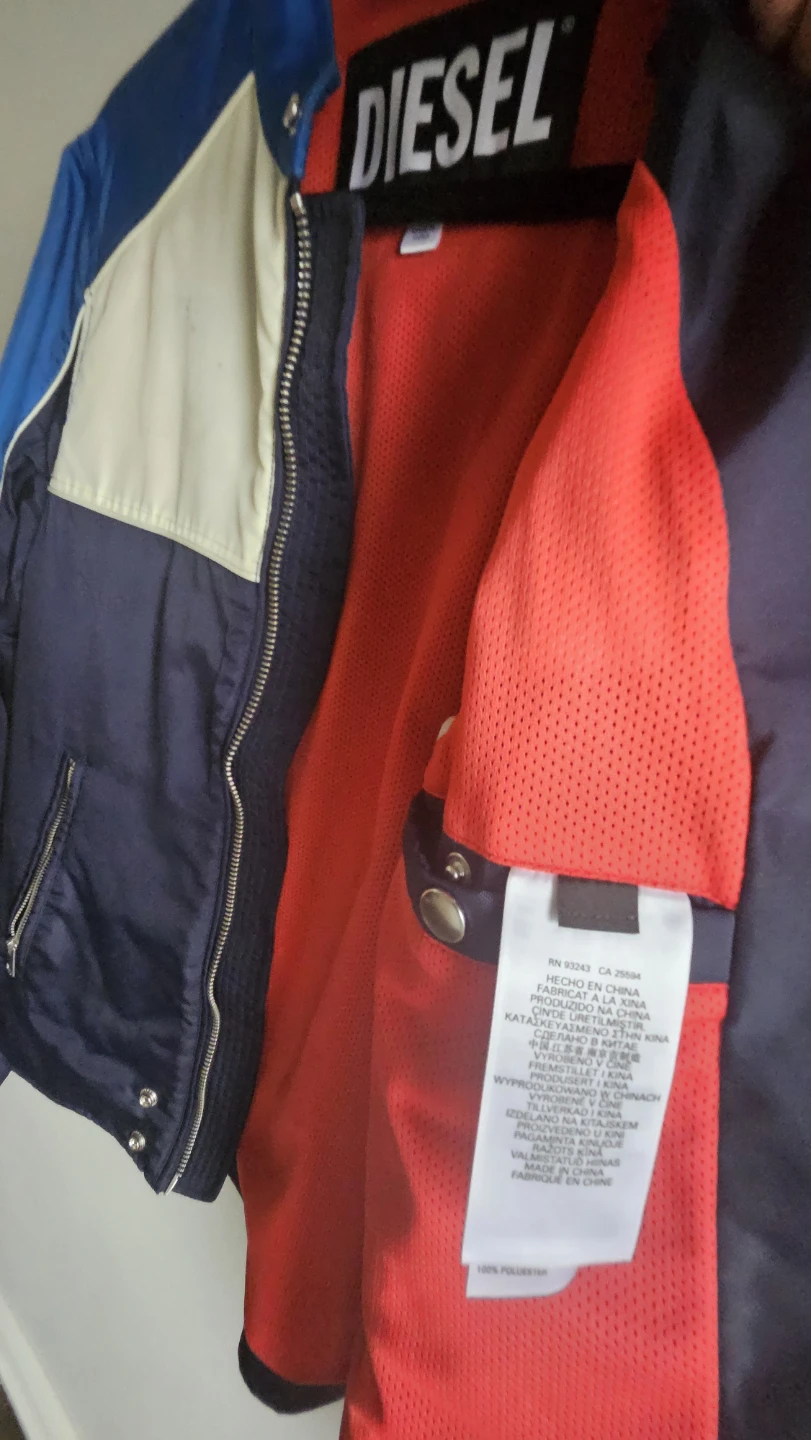 Diesel Bomber Jacket - Blue, Cream, Navy - photo 5