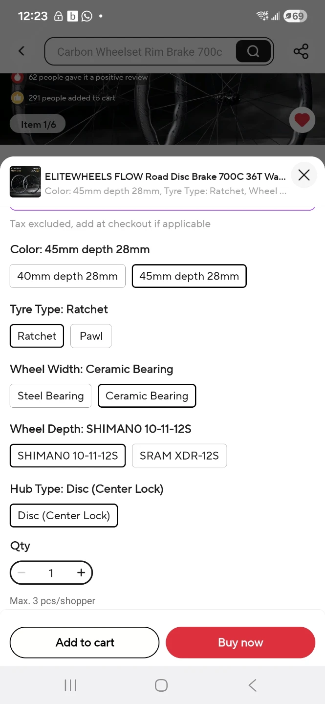 EliteWheels Flow Disc Road Wheelset 700C - photo 3