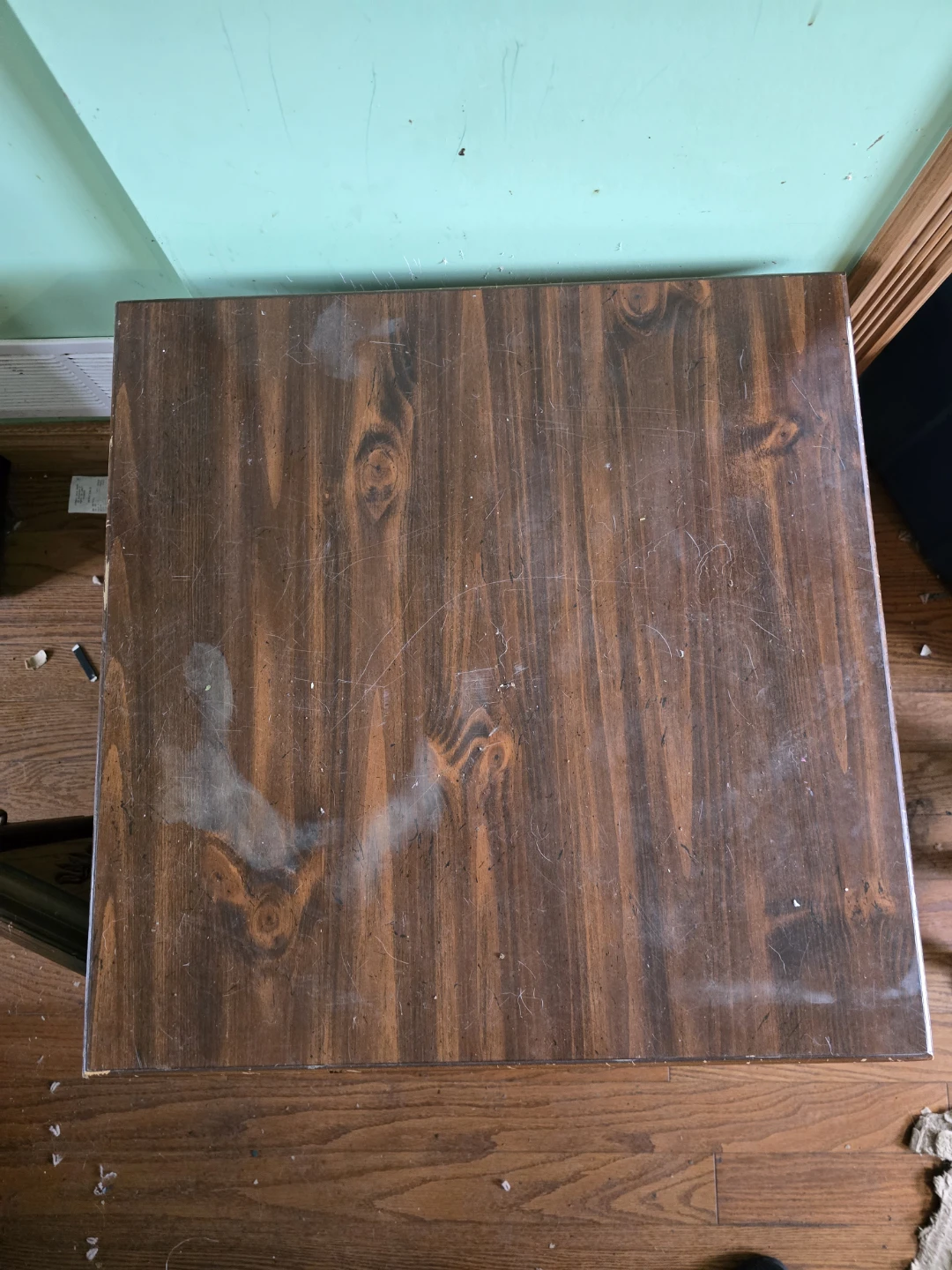 Wooden Side Table with Cabinet