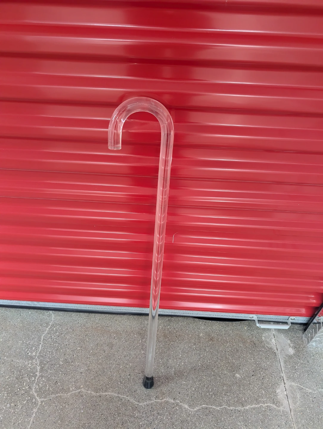 Clear Acrylic Candy Cane