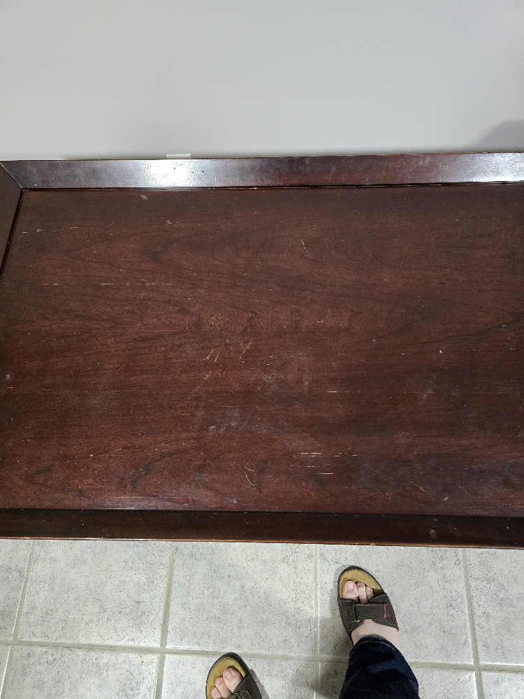 Dark Wood Coffee Table and End Table Set - photo 4