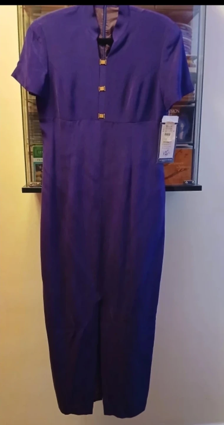 NWT! VINTAGE SPENCER JEREMY SILK MAXI MANDARIN STYLE🌱 - photo 2