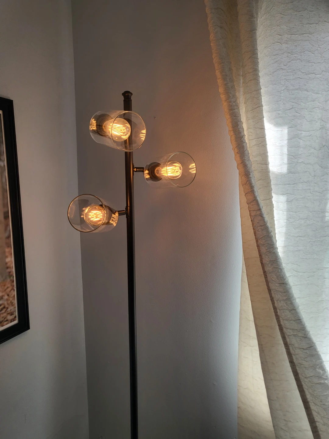Modern Floor Lamp with 3 Glass Shades