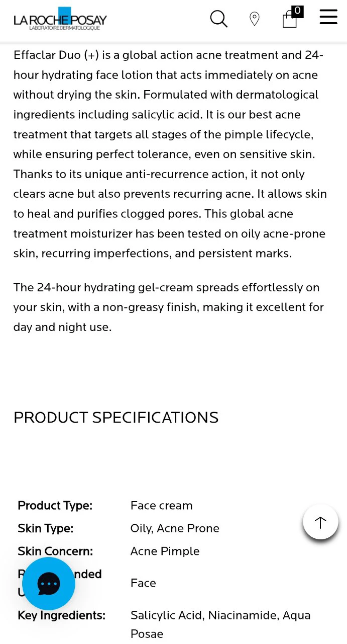 Anti-Acne Moisturiser La Roche-Posay Effaclar Duo+ - 40ml - photo 3