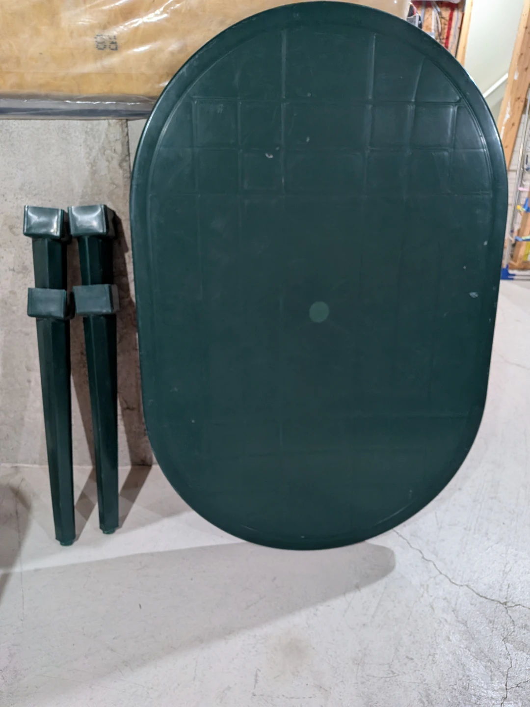Green Plastic Patio Table and 2 Chairs Set - photo 3