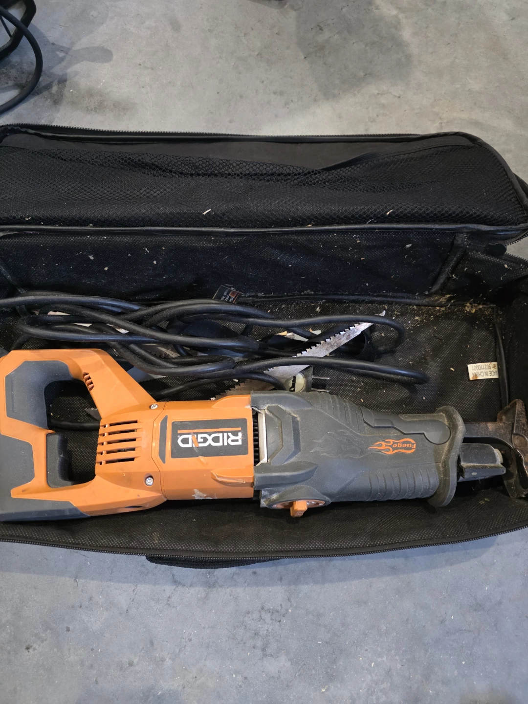 RIDGID Reciprocating Saw with Case