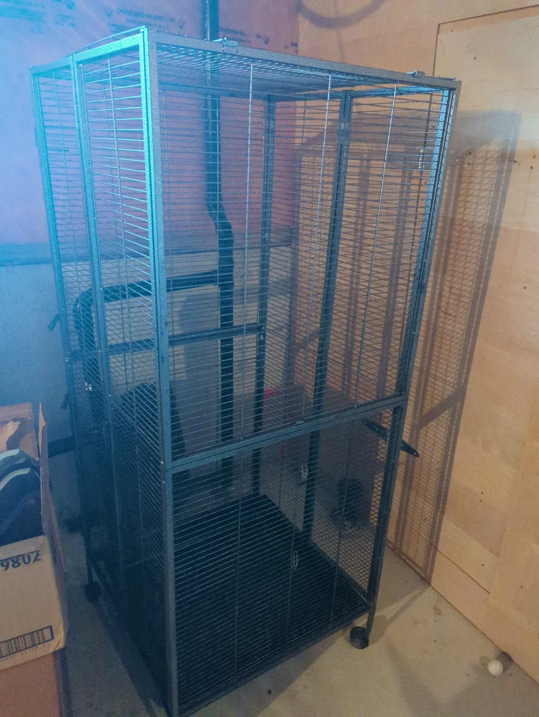 Large Standing Pet Cage with Accessories