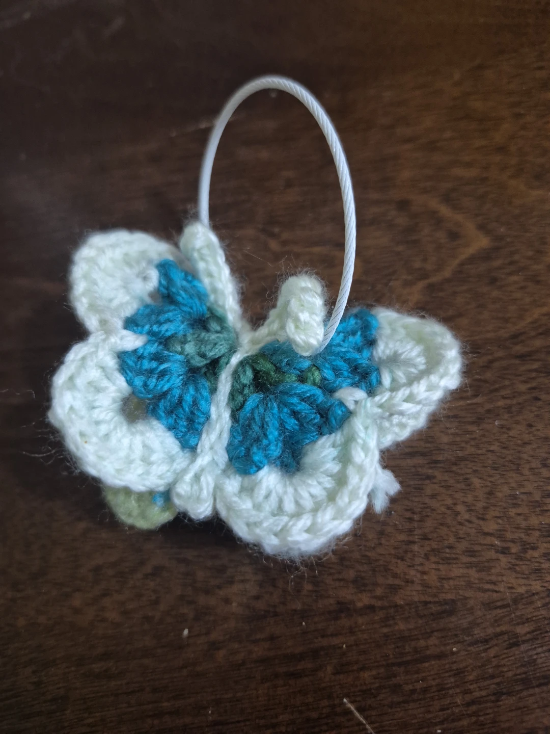 Handmade Crocheted Butterfly Ornament - photo 2