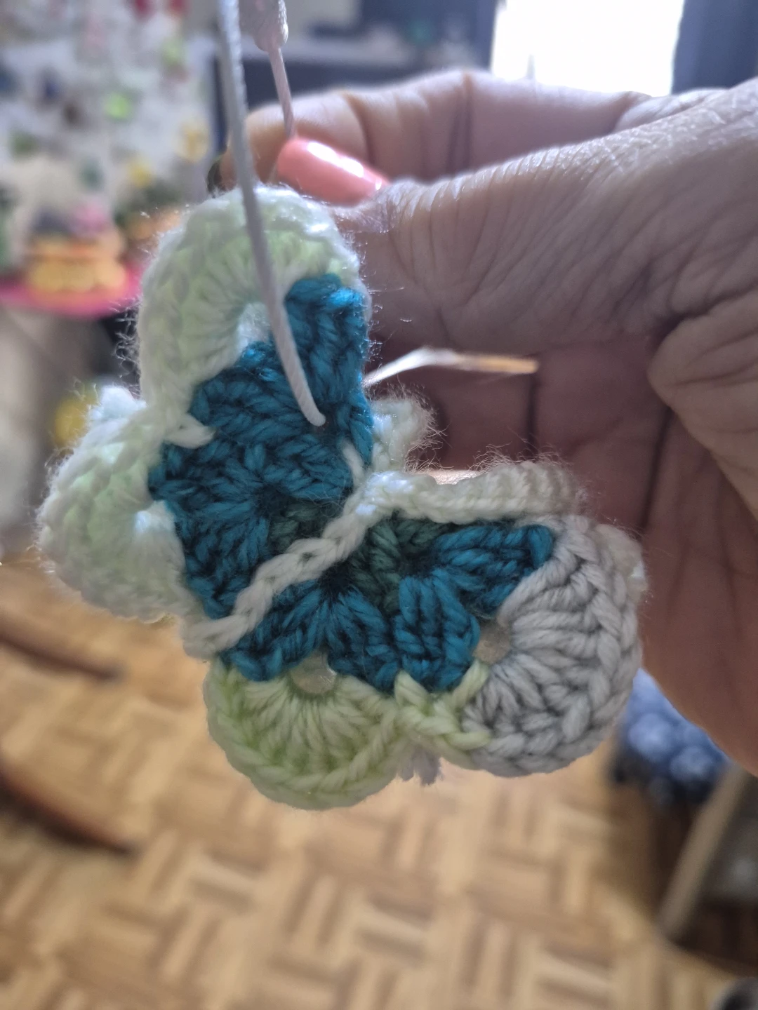 Handmade Crocheted Butterfly Ornament - photo 3