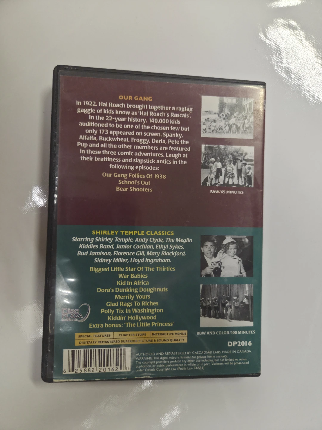 Our Gang & Shirley Temple Classics Double Feature DVD - photo 3