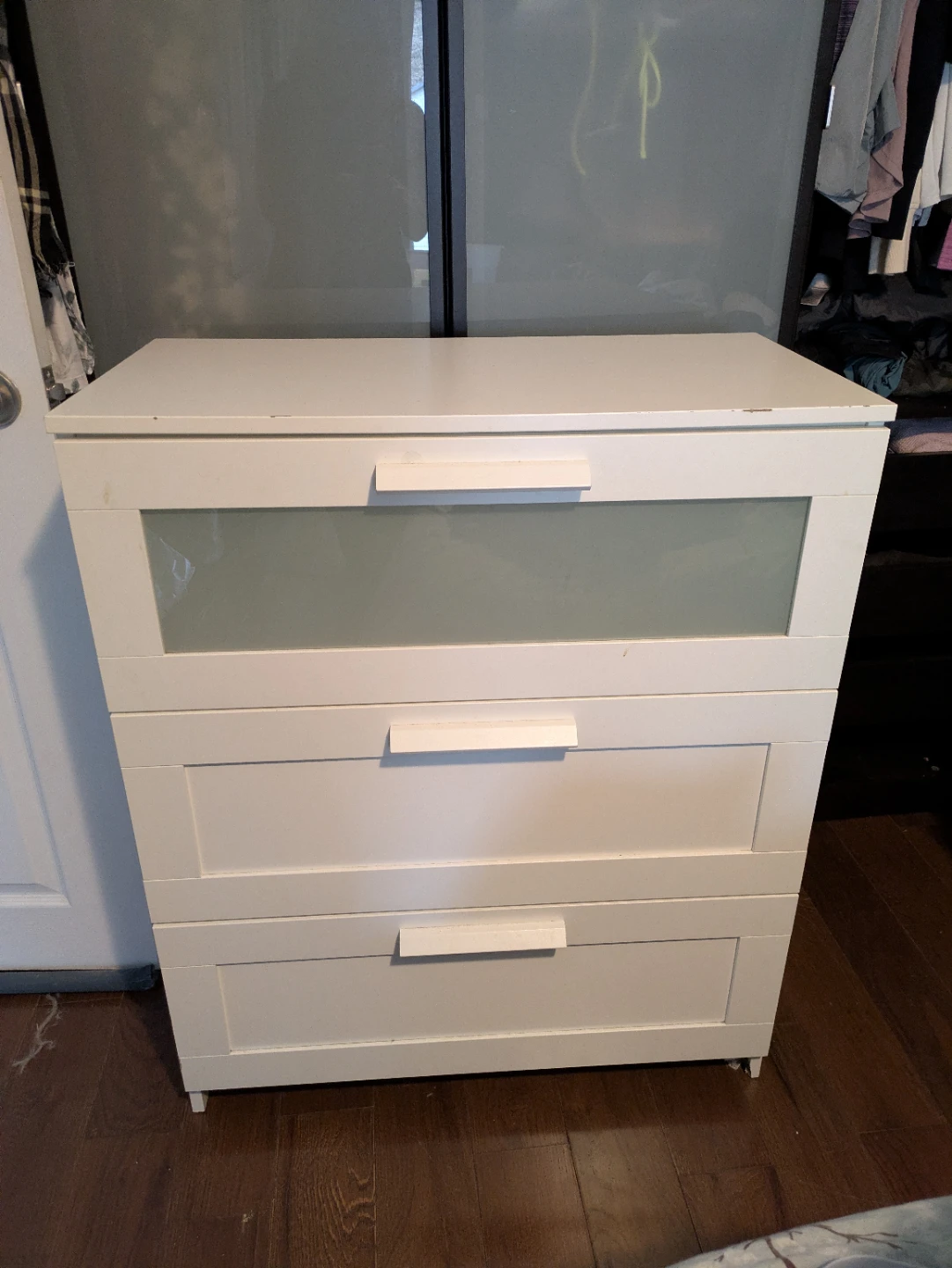 White 3-Drawer Dresser