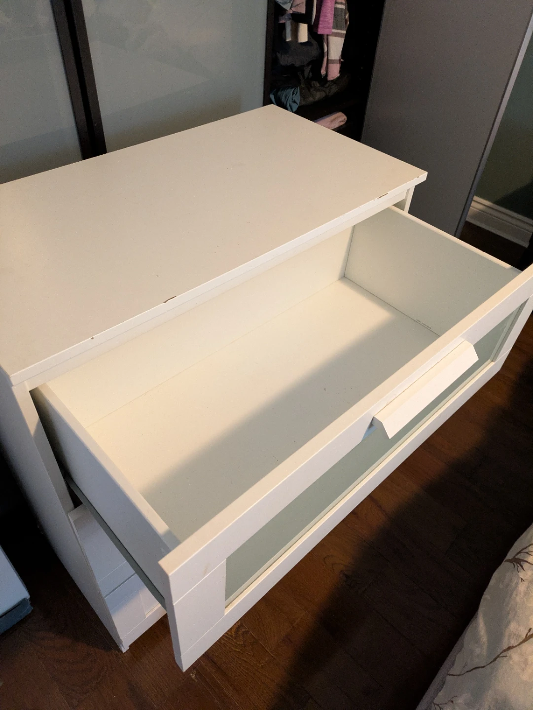 White 3-Drawer Dresser - photo 2