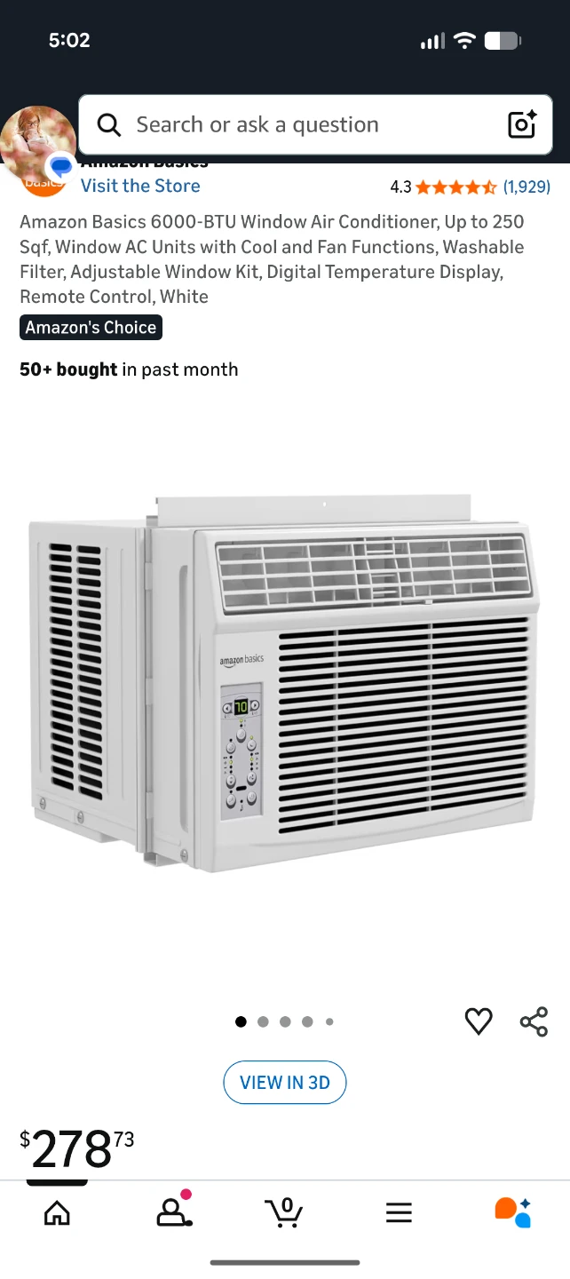 RCA 6000 BTU Window Air Conditioner X2