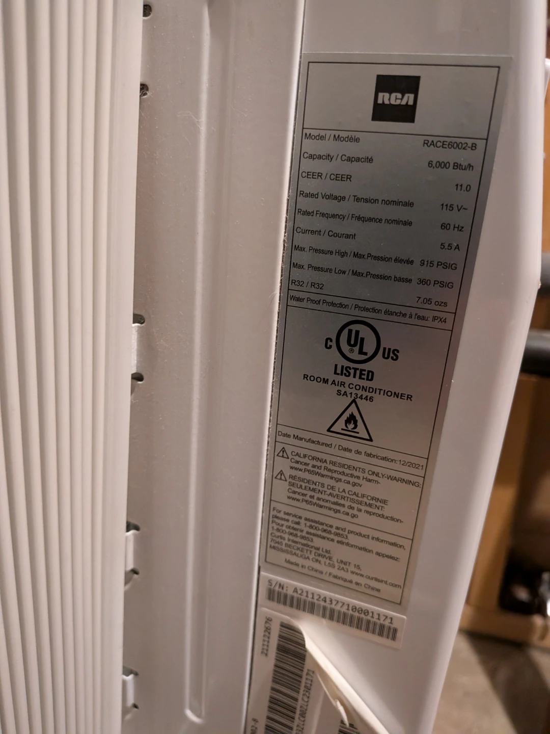 RCA 6000 BTU Window Air Conditioner X2 - photo 2