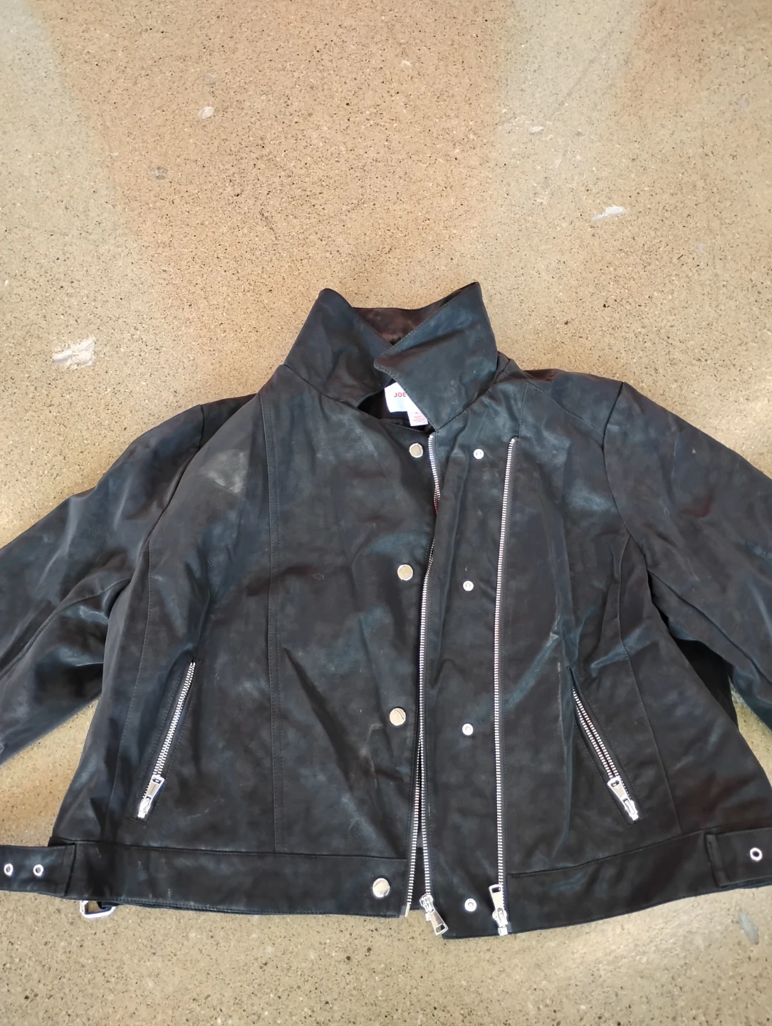NEW. $15Joe Fresh+ Women's Faux Leather Moto Jacket Size 1X
