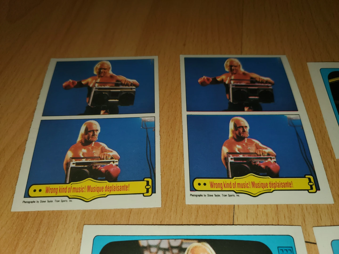 1985 OPC WWF Hulk Hogan (online suggests rookie card year) - photo 2