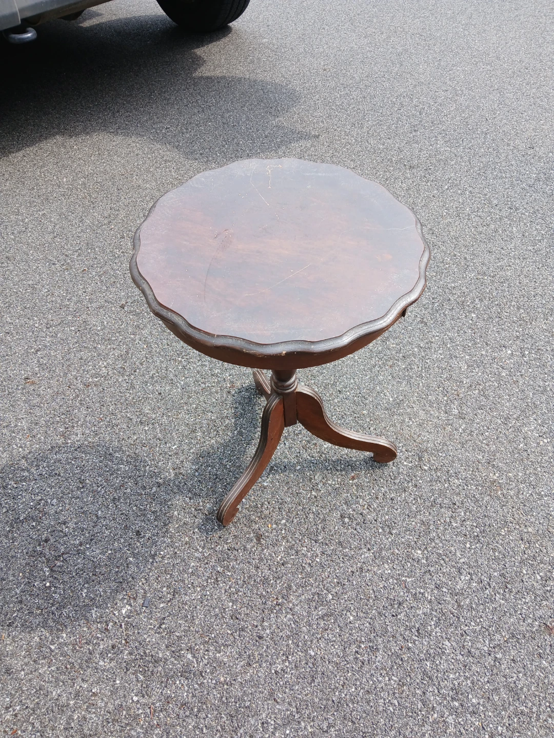 Vintage Pedestal Accent Table