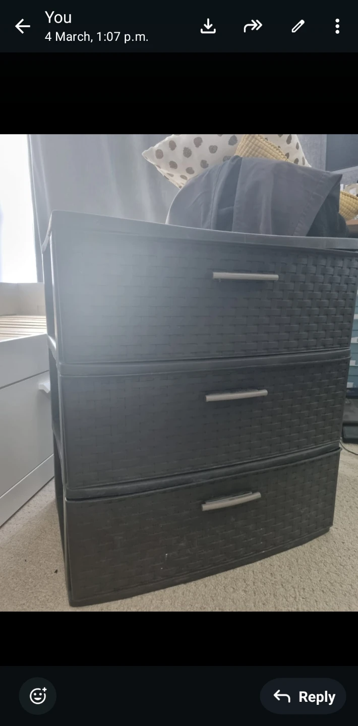 Dark Brown 3-Drawer Storage Unit