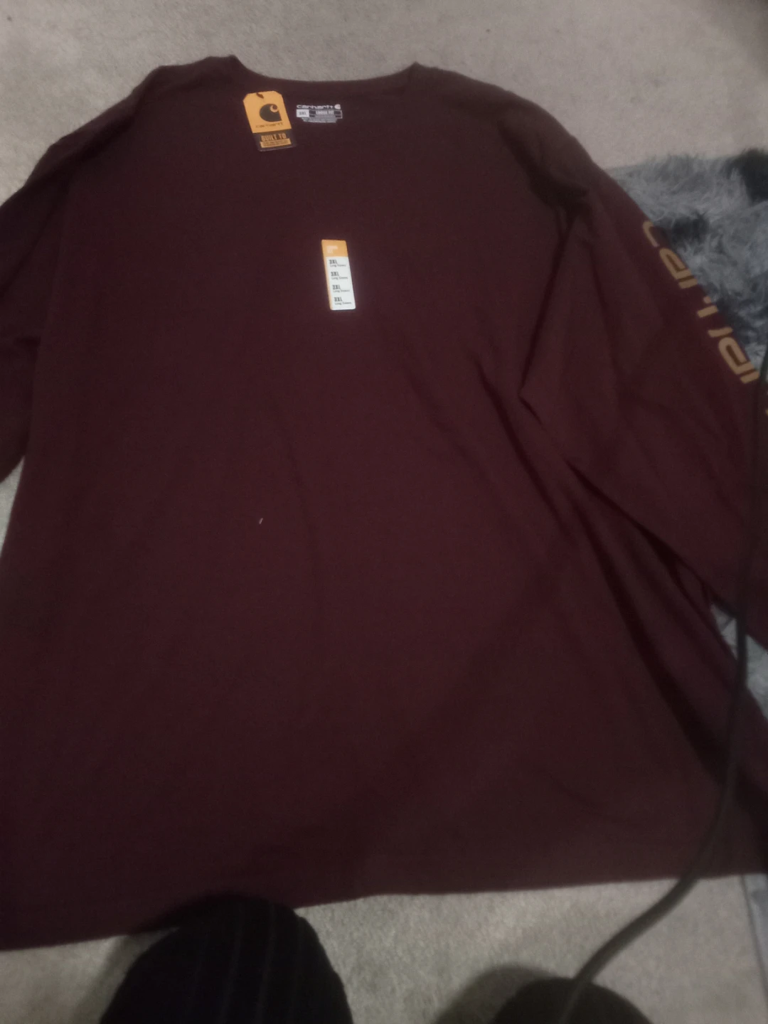 Carhartt Long Sleeve T-Shirt - 3XL Loose Fit