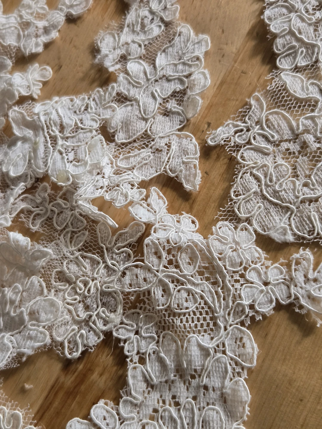 Ivory Alencon   Lace Trim Pieces - photo 2