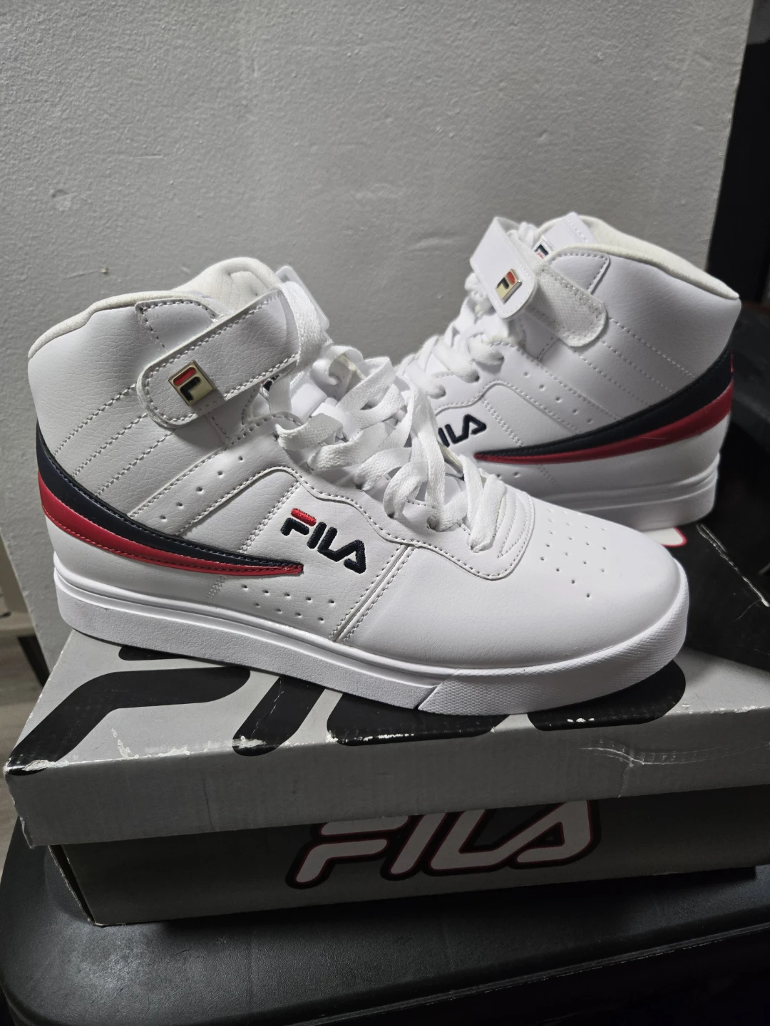 Fila White High Top Sneakers