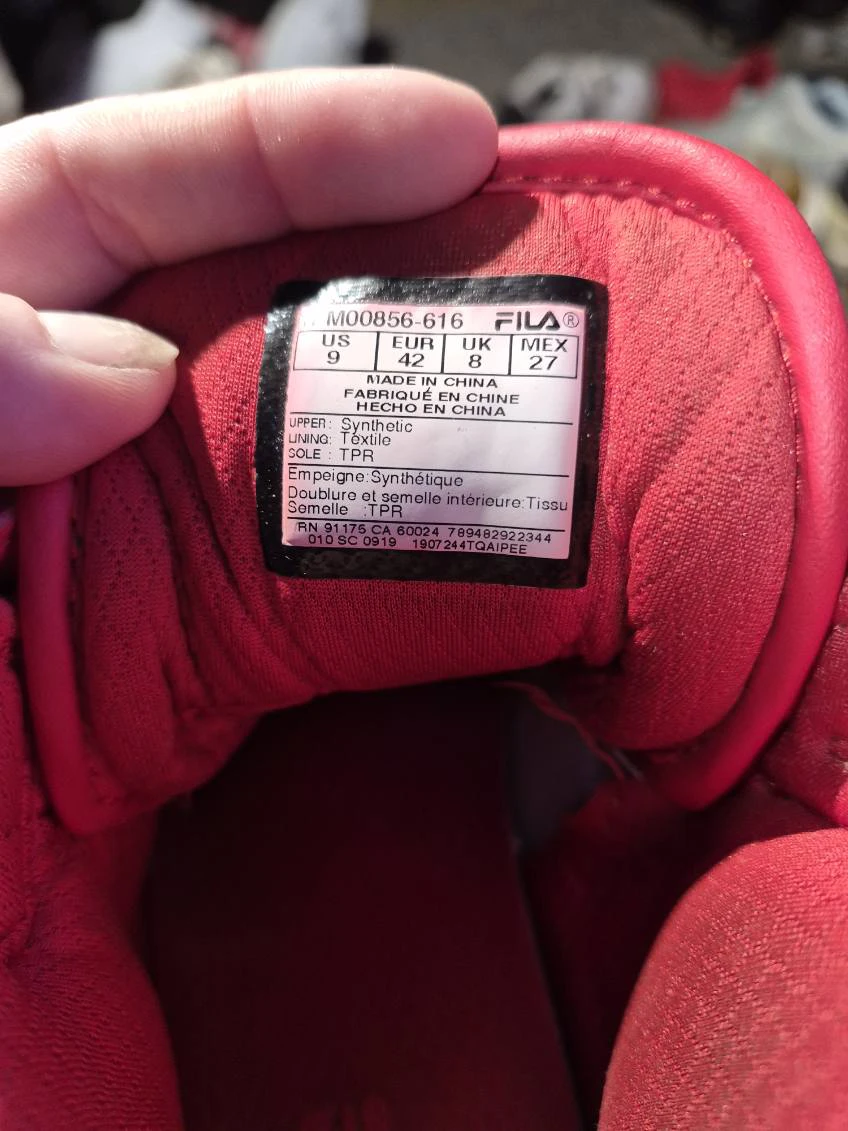 FILA Red Star Print High Top Sneakers US Size 9 - photo 3