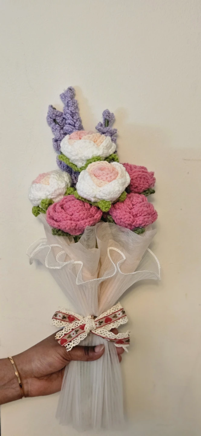 Handmade Crochet Flower Bouquet