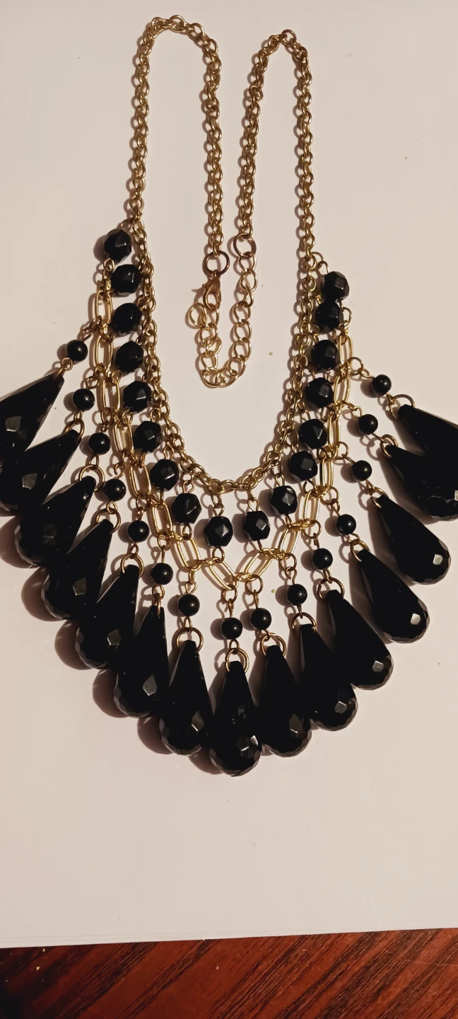 Gorgeous Vintage Bohemian Statement Beaded Necklace - photo 3